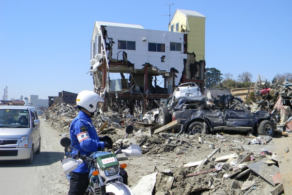 SCOUT Motorcycle Offroad Emergency Response Team Japan Disaster Prevention Earthquake Flood Vulcano